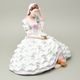 Lady with book, velká 22,5 x 32,5 x 26,5 cm, flowers, Royal Dux Bohemia