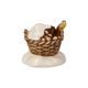 Figurka Košík s dřívím 5 / 5 / 4,5 cm, kamenina, Goebel