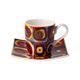 Espresso šálek a podšálek Čtverce 100 ml, jemný kostní porcelán, W. Kandinsky, Goebel