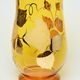 Egermann: Vase Amber Yellow, h: 26 cm, Crystal Vases Egermann