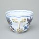 Šálek vysoký B 210 ml na kafe, rubínová červeň + zlato + cibulák, Český porcelán a.s.