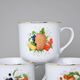 Hrnek Vařák 650 ml, Ovoce + zlatá linka, 6 ks., Český porcelán a.s.