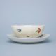 Cup 270 ml soup plus saucer 167 mm, Hazenka ivory, Cesky porcelan a.s.