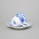 Cup tall 130 ml + sacuer 135 mm, Thun 1794, karlovarský porcelán, NATÁLIE Blue Onion
