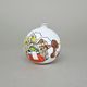 Christmas Tree Decoration Ball "Czech Winter 1918", 7,5 cm, Decor n. 3, Hand-decorated