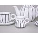 Tea / Coffee Set for 2 pers., Šárka Black Line, Goldfinger porcelain