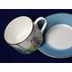 Blenheim Palace - Indian Room, Tiger and elephant: Cup 200 ml and saucer breakfast, English Fine Bone China, Roy Kirkham