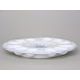 Egg tray round 26 cm for 12 eggs, Thun 1794 Carlsbad porcelain, BERNADOTTE Forget-me-not-flower