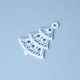 Christmas decoration - tree perforated 8,5 cm, Original Blue Onion Pattern