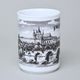 Hrnek / hrneček Boby 160 ml s motivem Karlova mostu a Pražského hradu, Prince porcelain 1925