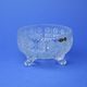 Bowl 3-footed 18 cm, 500 pk cut, Bohemia Crystal