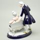 Canapé rococo 22 x 18,5 x 25,5 cm, Isis, Royal Dux Bohemia