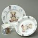 Teddy time: Children's 3 pcs. set in giftbox, Roy Kirkham fine bone china