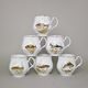 Mug Jonas 310 ml, 6 pcs, Thun 1794 Carlsbad porcelain, BERNADOTTE fishing