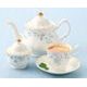 Jasmine: Teapot Anne 1 l, Roy Kirkham fien bone china