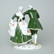 Couple - Rococo 16,5 x 12 x 21 cm, Color - Green, Porcelain Figures Duchcov