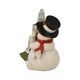 Snowman figurine Let it Snow 13 / 8.5 / 12cm, stoneware, Goebel