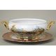 Dinner set for 6 pers., Hunting - ruby, Carlsbad porcelain