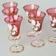 Egermann: Liqueur set of glasses Pink 90 ml, 6 pcs.,Crystal Glasses Egermann