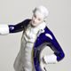 Gentleman rococo 12,5 x 10,5 x 22 cm, Isis, Porcelain Figures Duchcov