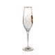 Set of 2 champagne glasses h 25 cm, 6,5 / 6,5 / 25 cm, Heart Kiss, G. Klimt, Goebel