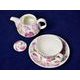 Sweet pea: Tea for one set, English Fine Bone China, Roy Kirkham China