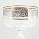 Claudia 200 ml champagne glass, Gold - Platinum decor, 1 pcs., Crystalex CZ