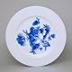 Plate dining 25,5 cm, blue flower, Cesky porcelan a.s.