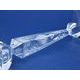 Crystal Hand Cut Candlestick OLYMPIA - Thistle decor, 250 mm, Crystal Bohemia Poděbrady