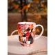 Cup Prato fiorito colorato 400ml, Fine Bone China, Cats Goebel R. Wachtmeister