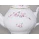 Gold line: Tea pot 1,2 l, Thun 1794 Carlsbad porcelain, BERNADOTTE roses