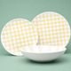 Plate set for 4 pers., yellow, G. Benedikt 1882