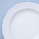 Plate deep 21 cm, Cesky porcelan a.s., blue line