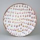 Cake Plate 30 cm, Rain (Brown-Yellow), G. Benedikt 1882