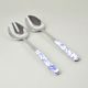 Salad servers 2 pcs., BISTROT China Roses 14039 blue, NEVA