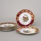 Plate dessert 19 cm, set of 6 pcs., Hunting - ruby red, Carlsbad porcelain