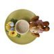 Candle holder with rabbit 15.5 / 12.5 / 11cm, stoneware, Goebel
