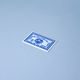 Postage Stamp porcelain 8 x 5 cm, Annual edition - 160 years, Original Blue Onion Pattern
