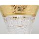 Crystal Vase "X" Gerbera, h: 30,5 cm, Gold, Ales Zverina - AZ Design