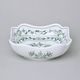 Bowl salad square 15 cm, Green Onion Pattern, Cesky porcelan a.s.