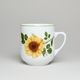 Hrnek Trojka 280 ml, slunečnice + zelená linka, Český porcelán a.s.