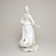 Lady Rococo 12 x 7 x 25 cm, white + gold, Porcelain Figures Duchcov