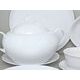 Dining set for 6 pers., Coups white, Thun 1794 Carlsbad porcelain