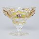 Cut Crystal Bowl on stand, 72 mm, Gold + Enamel, Jahami Bohemia