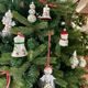 ADVENT CALENDAR with Christmas tree decorations, Holly, Czech Christmas decorations KOULIER