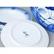 Plate set for 6 persons, Thun 1794 Carlsbad porcelain, BLUE CHERRY