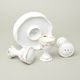 Cruet set 4 pcs. / egg cup set with tray, decor 158 on white, Leander Loučky