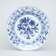 Deep plate 24 cm, Original Blue Onion Pattern + platinum