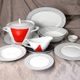 Dining set for 6 persons, Thun 1794 Carlsbad porcelain, SYLVIE 80411