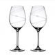 Set 2 sklenic na červené víno 470 ml, Ring, krystaly Swarovski, DIAMANTE